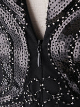 Load image into Gallery viewer, 1920S Short Sleeve Fringed Sequin Gatsby Flapper Dress