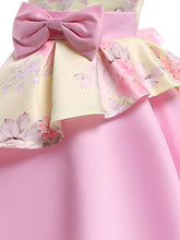 Load image into Gallery viewer, Kids Little Girls&#39; Dress Floral Print Birthday Christening Dress