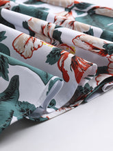 Load image into Gallery viewer, Green 1960S Floral Print Swing Vintage Dress With Belt