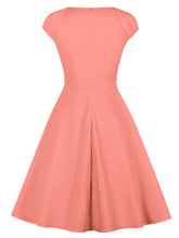 Load image into Gallery viewer, Red Sweet Heart Collar 1950S Swing Vintage Dress