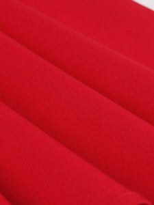 Red Sweet Heart Collar 1950S Swing Vintage Dress