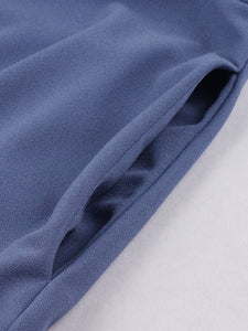 Blue Lace Polka Dots Semi Sheer 1950S Swing Dress
