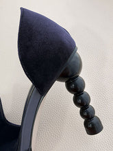 Load image into Gallery viewer, Big Bow Velvet Cylindrical Heel Pointed Toe Vinatge Shoes