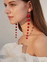 Load image into Gallery viewer, Vintage Plastic Pearl Party Long Earrings For Women