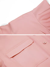 Load image into Gallery viewer, Pink Ruffles 1950S Vintage Jumpsuit With Belt
