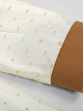 Load image into Gallery viewer, 1950S Apricot Polka Dots Fake Two Piece With Khaki Vest Vintage Dress