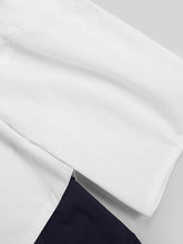 Load image into Gallery viewer, White Puff Sleeve Waist Black Knotted Audrey Hepburn&#39;s 1950S Dress