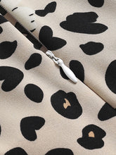 Load image into Gallery viewer, Leopard Daisy Long Sleeve High Waist 1950S Vintage Dress