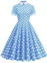 Load image into Gallery viewer, Polka Dots Peter Pan Collar 1950S Dress With Pockets