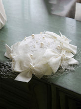 Load image into Gallery viewer, Bowknot Flower Tulle Net 1950S Hat Vintage Hat