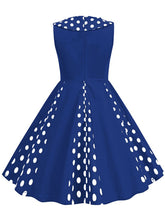 Load image into Gallery viewer, Kids Little Girls&#39; Dress Peter Pan Collar Polka Dot Cotton 1950S Vintage Dress