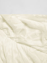 Load image into Gallery viewer, Light Yellow Chiffon Waist Long Skirt Puff Sleeve Fishtail Dress