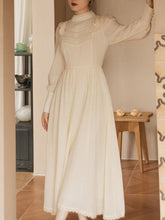 Load image into Gallery viewer, 【Pre-Sale】Apricot Lace Ruffles Edwardian Revival Dress