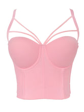Load image into Gallery viewer, Solid Color Cut Out Corset Camisole Top