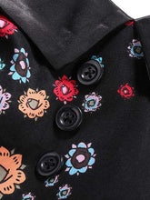 Load image into Gallery viewer, 1950S Halloween Skull Printed Halter Vintage Dress