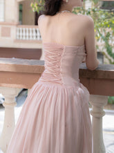 Load image into Gallery viewer, Pink 3D Rose Tube Top 1950S Fairy Vintage Dress