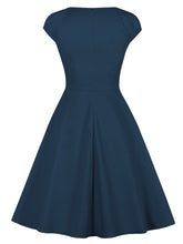 Load image into Gallery viewer, Red Sweet Heart Collar 1950S Swing Vintage Dress