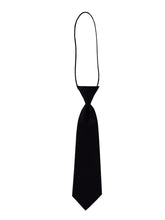 Load image into Gallery viewer, Beetlejuice Costume Black and White Vertical Stripe Swing Dress With Tie