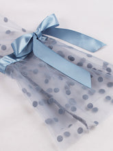 Load image into Gallery viewer, Blue Lace Polka Dots Semi Sheer 1950S Swing Dress