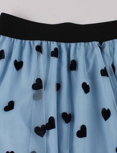 1950S  Polka Dots High Wasit Pleated Swing Vintage Skirt