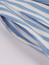 Load image into Gallery viewer, Blue And White Stripe With Pockets 50S Dress