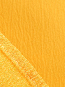 Yellow Cut Out Sleeveless 1950S Vinatge Dress With Pockets