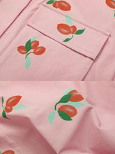 Load image into Gallery viewer, Summer Vintage Styele Fruit Print Shirt 1950S Dress With Pockets