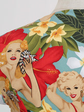Load image into Gallery viewer, Floral  Queen Collar 1960S Bodycon Dress