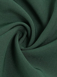 Dark Green Bowknot Collar 1950S Vintage Swing Dress