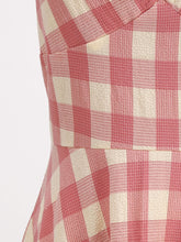 Load image into Gallery viewer, 3 Colors Plaid Halter Classis Vintage Style 1950S Dress