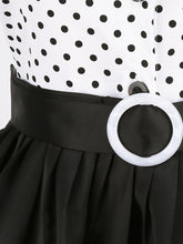 Load image into Gallery viewer, White Polka Dots 1950S Vintage Dress