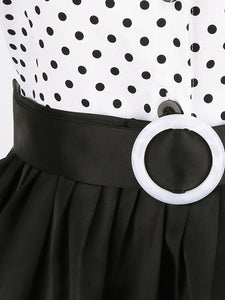 White Polka Dots 1950S Vintage Dress