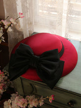 Load image into Gallery viewer, Big Sweet Bow Satin Vintage Audrey Hepburn Same Style 1950S Hat