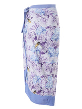 Load image into Gallery viewer, Floral Print Flower Strap One Piece With Bathing Suit Wrap Skirt