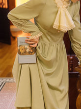Load image into Gallery viewer, Light Green Ruffles Edwardian Revival Dress