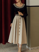 Load image into Gallery viewer, 1950S Style Vintage Lace Blouse And Skirt Set Dress