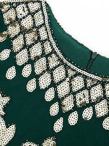 6 Colors Short Sleeve 1920s Sequined Flapper Dress