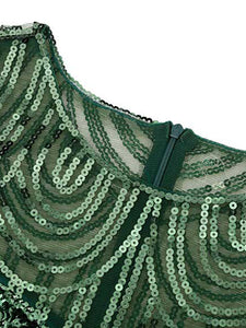 1920S Fringed Sequin Gatsby Flapper Dress