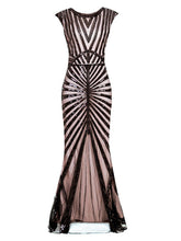 Load image into Gallery viewer, 1920S Sequin Gatsby Maxi Dress