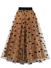 Load image into Gallery viewer, 1950S  Polka Dots High Wasit Pleated Swing Vintage Skirt