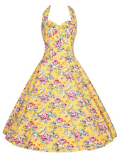 Load image into Gallery viewer, Sweet Rose Cotton 50s Swing Dress