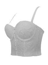 Load image into Gallery viewer, Embroidered Floral Corset Camisole Top