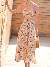 Load image into Gallery viewer, Rose Halter 1950S Vintage Dress Swing Dress