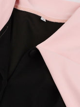 Load image into Gallery viewer, 1950S Pink Bowknot Collar Vintage Styel Black Dress