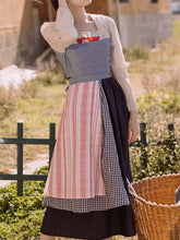Load image into Gallery viewer, Square Collar Cottagecore Long Sleeve Vintage 1950S Swing Dress