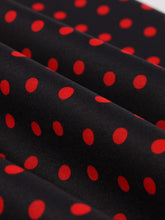 Load image into Gallery viewer, Red Polka Dots Fake Two Piece Shawl 1950S Swing Dress