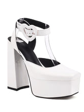 Load image into Gallery viewer, 12CM High Heel Yellow Square Toe Platform Mary Jane Pump