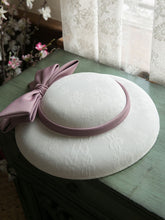 Load image into Gallery viewer, Sweet Bow Satin Vintage Audrey Hepburn Same Style Embroidered 1950S Hat