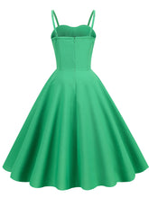 Load image into Gallery viewer, Green Strap Sleeveless 1950S Vinatge Dress