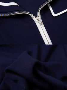 2PS Navy Uniform Sailor Collar Puff Sleeve Skirt Suit